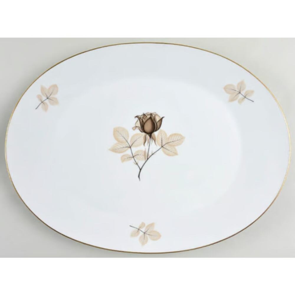 Rosenthal Shadow Rose Large Oval Platter Dish 15.25" Replacement Piece